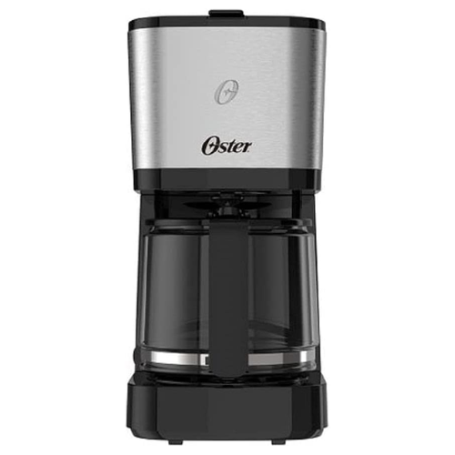 Cafeteira Oster Inox, 1,2L, 110V, Preto/Inox, 750W, OCAF600