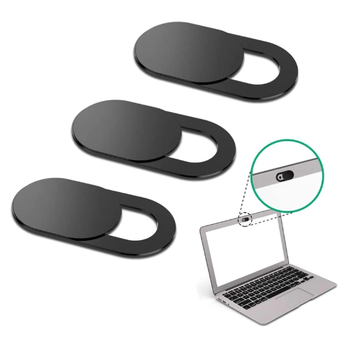 Kit Tampa Webcam Câmera Adesivo Privacidade Espião Preta