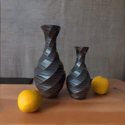 Kit 2 Vasos Decorativos Geométricos