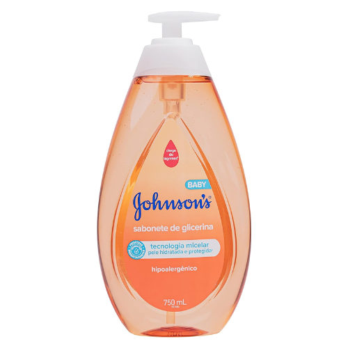 Johnson s Baby Sabonete Líquido Glicerina Da Cabeça Aos Pés, 750m